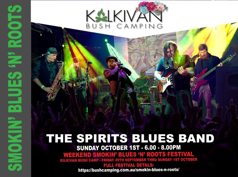The Spirits Blues Band live at Kilkivan Bush Camp at the Smokin' Blues 'n' Roots Festival