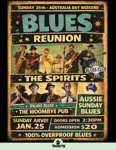 Aussie Sunday Arvo 25th jan 2026 Reunion Flyer